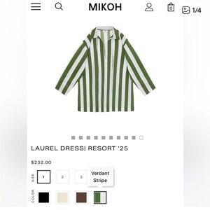 Mikoh White Button-Up coverup “laurel”